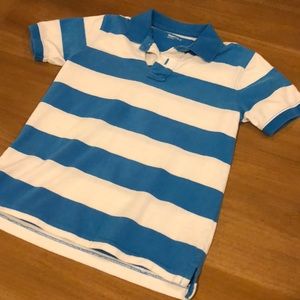 (3 for $15!!) GapKids - size 8 -blue and white polo top